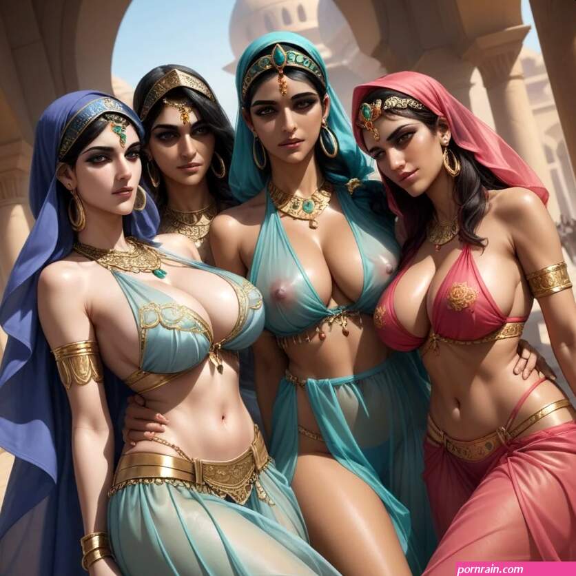 Arabian Harem Transparent Clothing Harem AI Porn