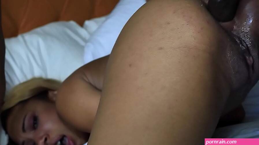 ebony teen get anal fuck and anal creampie