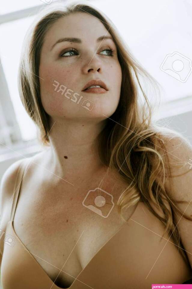 Beautiful And Confident Plus Size Woman In Nude Underwear 116689659.