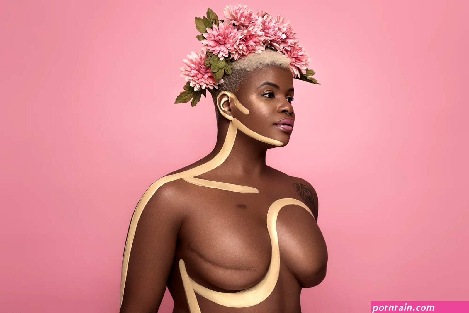 Black beautiful tits