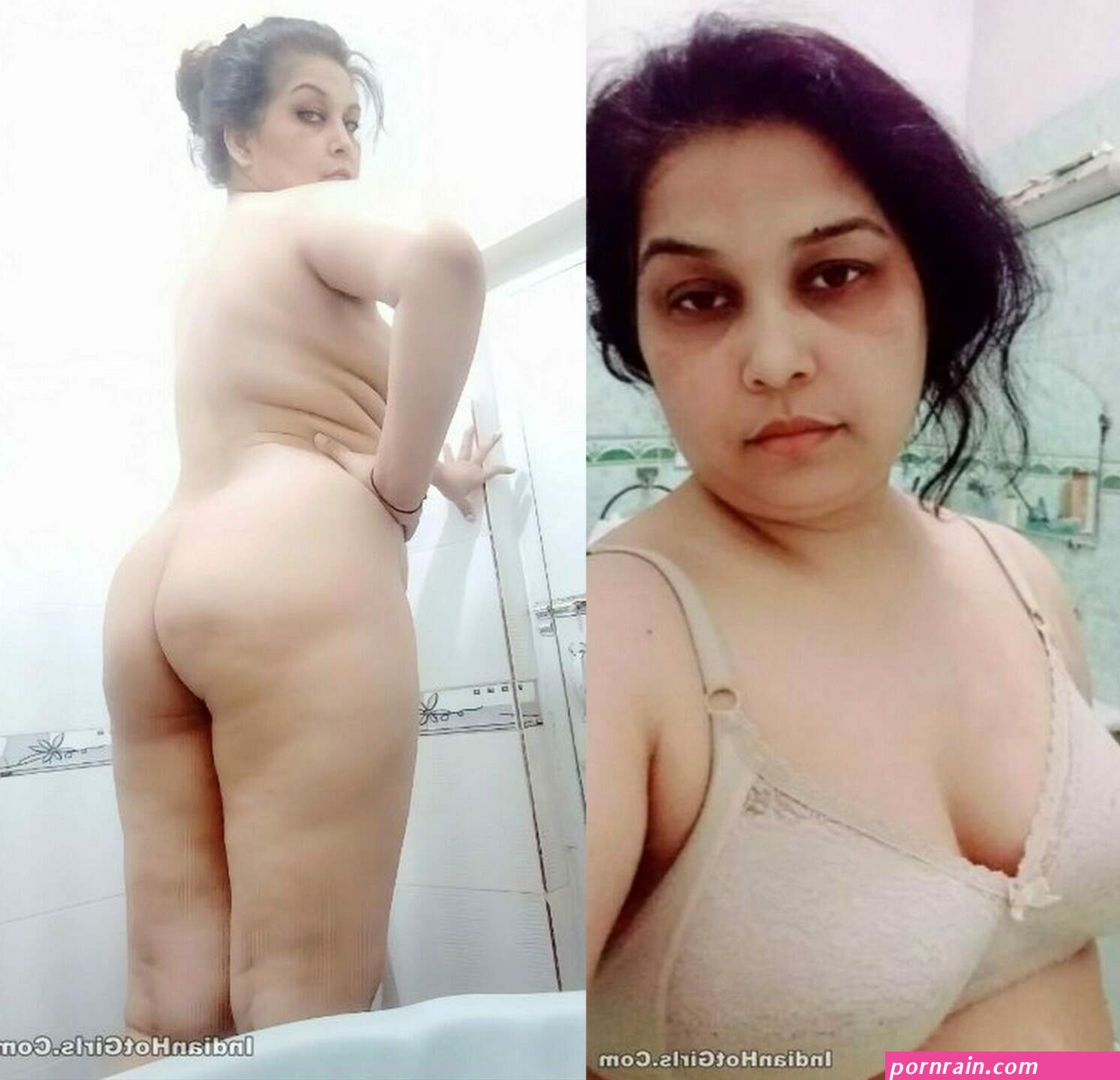 Beautiful big ass naked bathroom desi