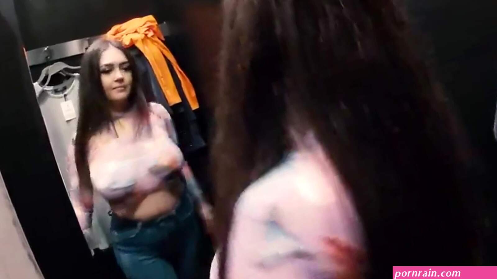 No bra public try on haul